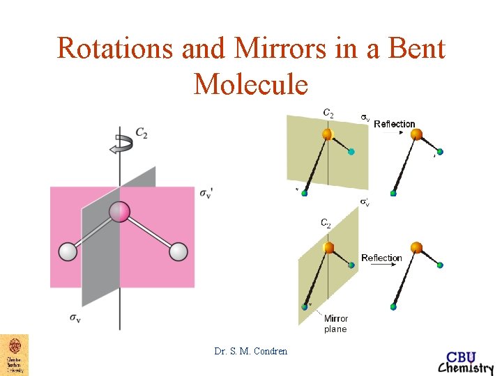 Rotations and Mirrors in a Bent Molecule Dr. S. M. Condren Rotations and Mirrors in a Bent Molecule Dr. S. M. Condren
