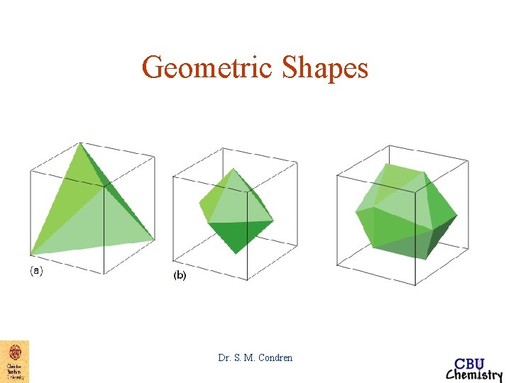Geometric Shapes Dr. S. M. Condren Geometric Shapes Dr. S. M. Condren