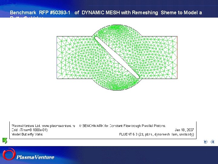 Benchmark RFP #50393 -1 of DYNAMIC MESH with Remeshing Sheme to Model a Butterfly
