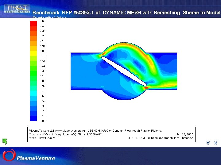 Benchmark RFP #50393 -1 of DYNAMIC MESH with Remeshing Sheme to Model Butterfly Valve