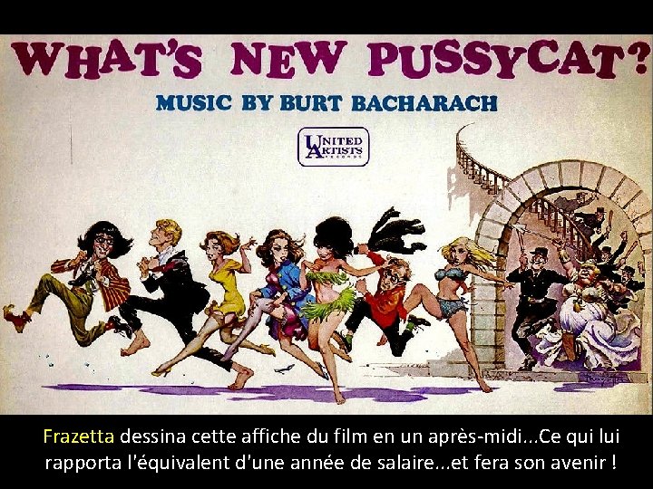 Frazetta dessina cette affiche du film en un après-midi. . . Ce qui lui