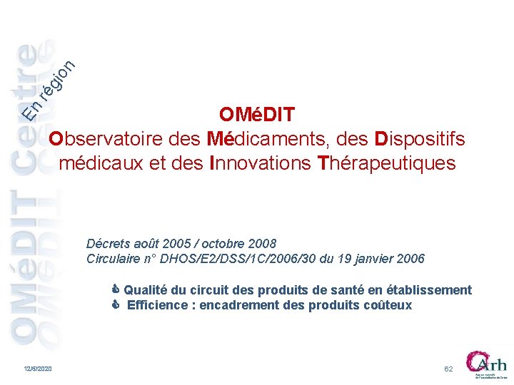 n gio ré En OMéDIT Observatoire des Médicaments, des Dispositifs médicaux et des Innovations n gio ré En OMéDIT Observatoire des Médicaments, des Dispositifs médicaux et des Innovations