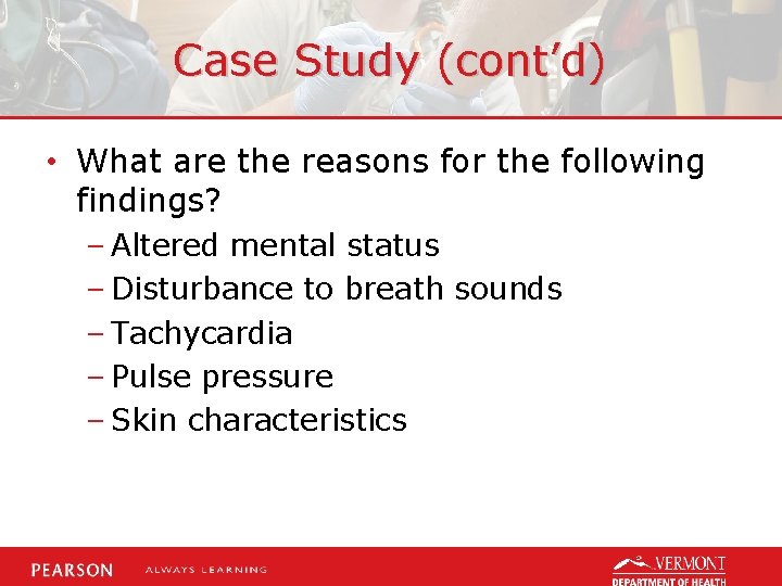 Case Study (cont’d) • What are the reasons for the following findings? – Altered