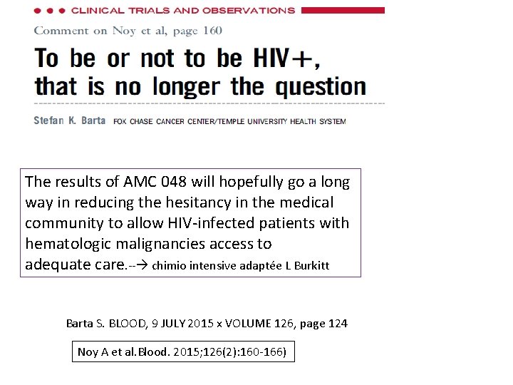 The results of AMC 048 will hopefully go a long way in reducing the