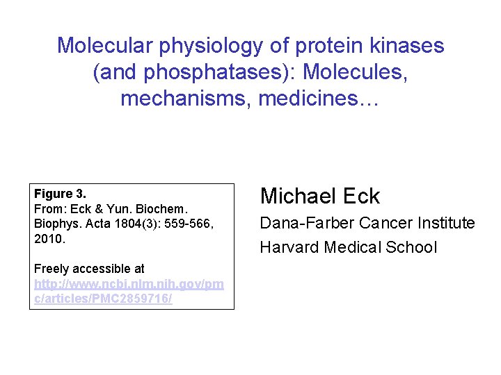 Molecular physiology of protein kinases (and phosphatases): Molecules, mechanisms, medicines… Figure 3. From: Eck