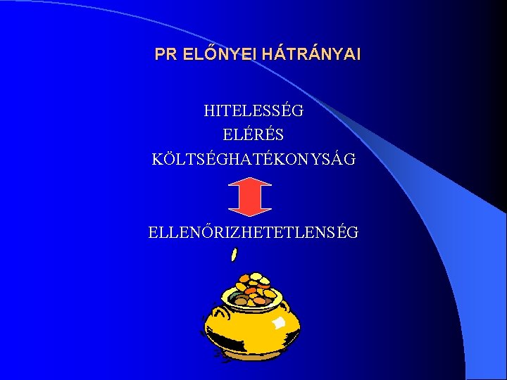 PR ELŐNYEI HÁTRÁNYAI HITELESSÉG ELÉRÉS KÖLTSÉGHATÉKONYSÁG ELLENŐRIZHETETLENSÉG PR ELŐNYEI HÁTRÁNYAI HITELESSÉG ELÉRÉS KÖLTSÉGHATÉKONYSÁG ELLENŐRIZHETETLENSÉG