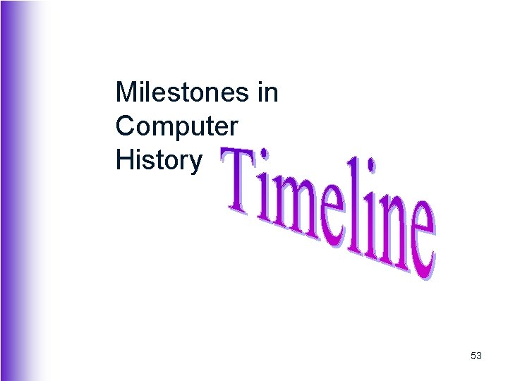 Milestones in Computer History 53 