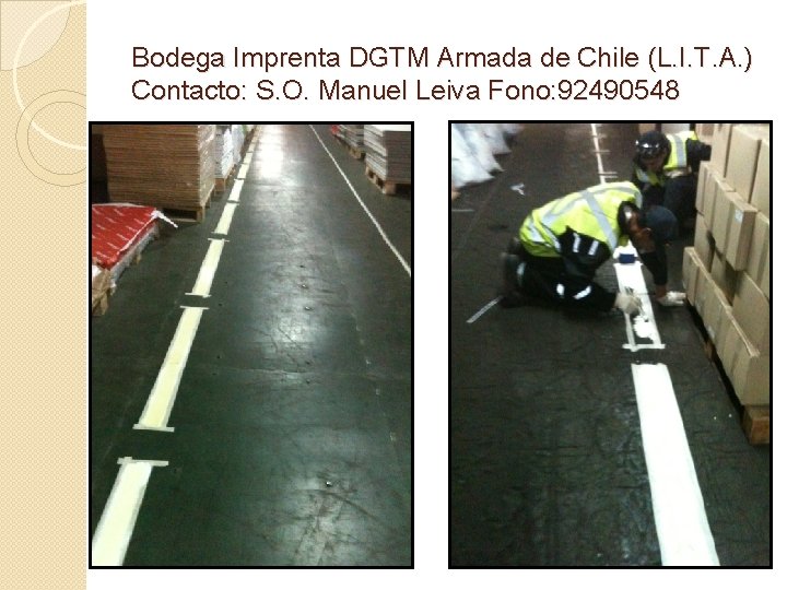 Bodega Imprenta DGTM Armada de Chile (L. I. T. A. ) Contacto: S. O.