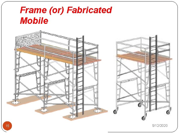 Frame (or) Fabricated Mobile 15 5/12/2020 
