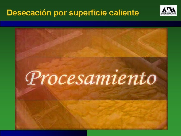 Desecación por superficie caliente 