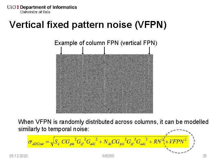 INF 5350 CMOS image sensor design Lecture 6