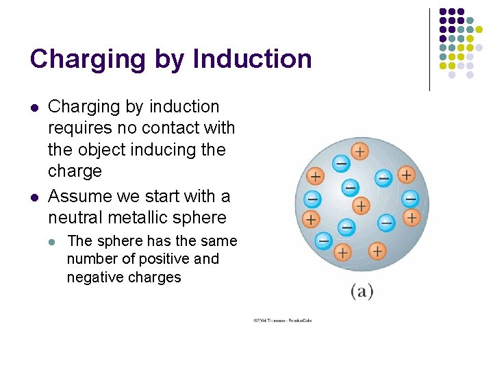 Charging by Induction l l Charging by induction requires no contact with the object