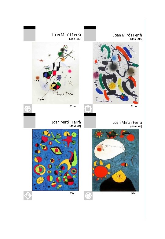 Joan Miró i Ferrà (1893 -1983) Miro (1893 -1983) $ Miro Joan Miró i