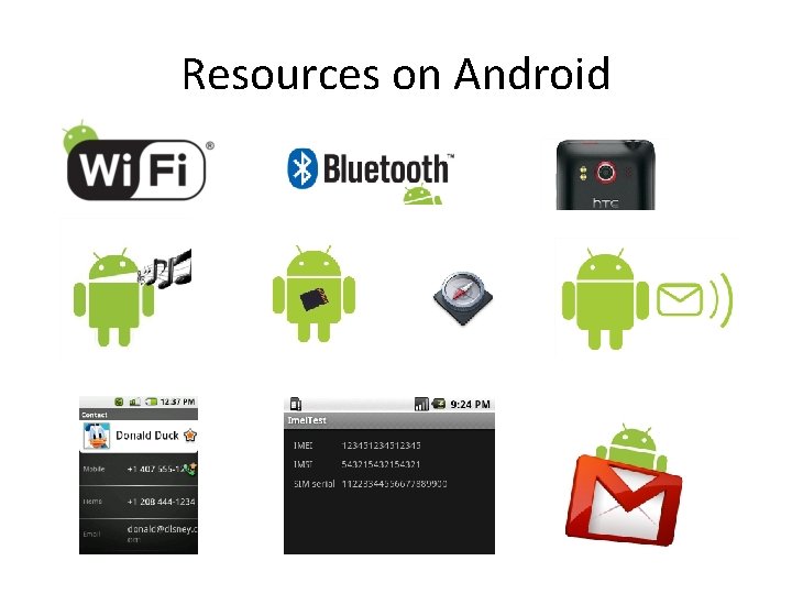 Resources on Android Resources on Android