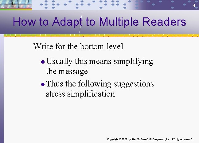 4 4 How to Adapt to Multiple Readers Write for the bottom level l