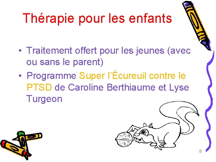 Thérapie pour les enfants • Traitement offert pour les jeunes (avec ou sans le