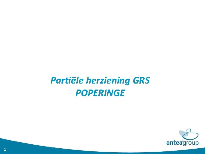 Partiële herziening GRS POPERINGE 1 