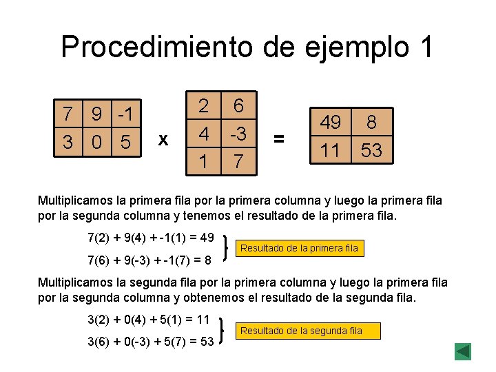 Procedimiento de ejemplo 1 7 9 -1 3 0 5 x 2 4 1