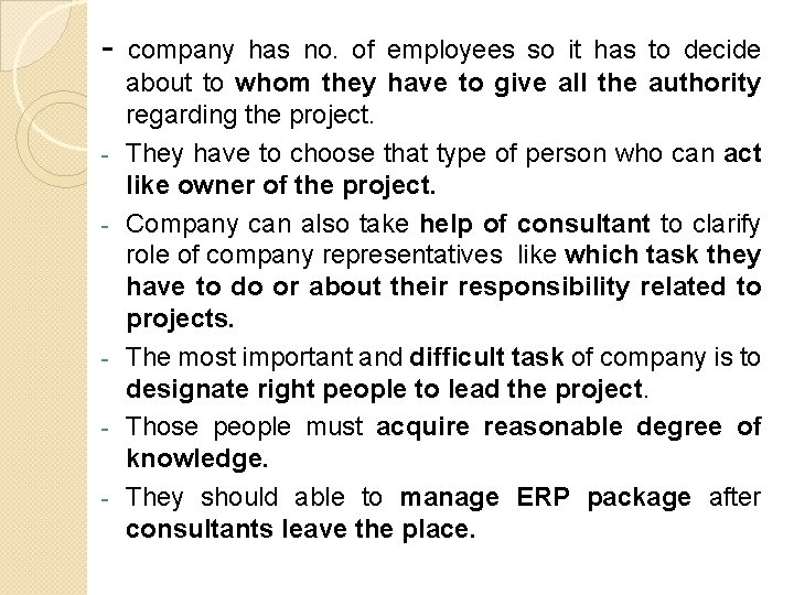 - - company has no. of employees so it has to decide about to - - company has no. of employees so it has to decide about to
