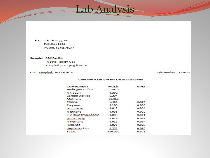 Lab Analysis 