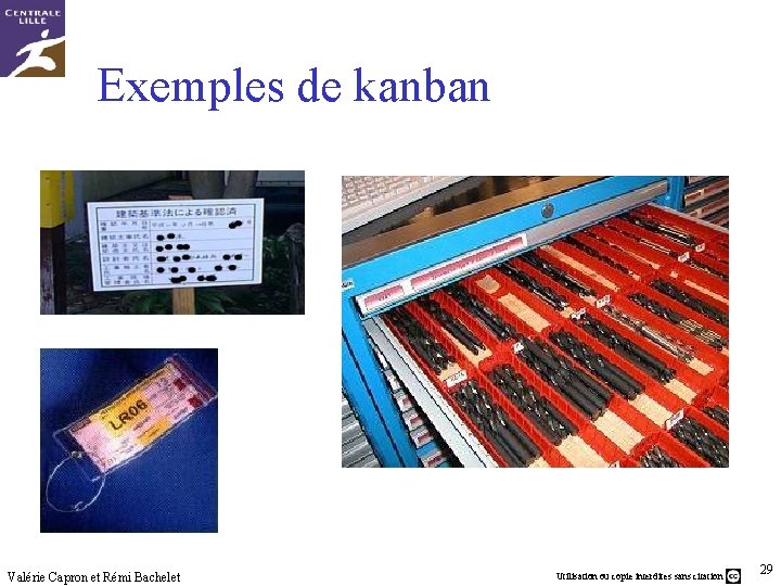 Exemples de kanban Valérie Capron et Rémi Bachelet Utilisation ou copie interdites sans citation