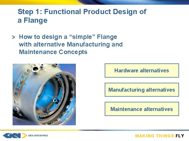 Step 1: Functional Product Design of a Flange How to design a “simple” Flange