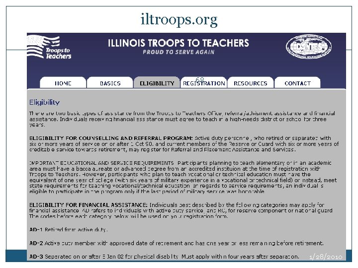 iltroops. org 68 1/28/2010 