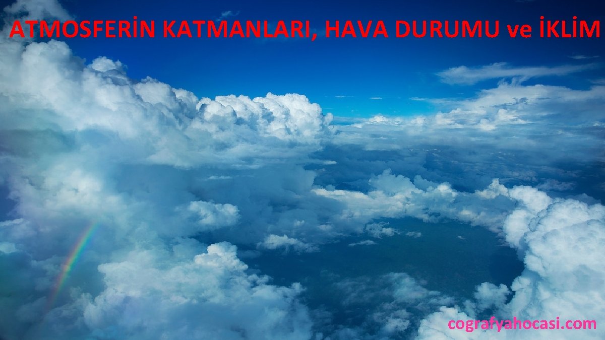 ATMOSFERİN KATMANLARI, HAVA DURUMU ve İKLİM cografyahocasi. com 