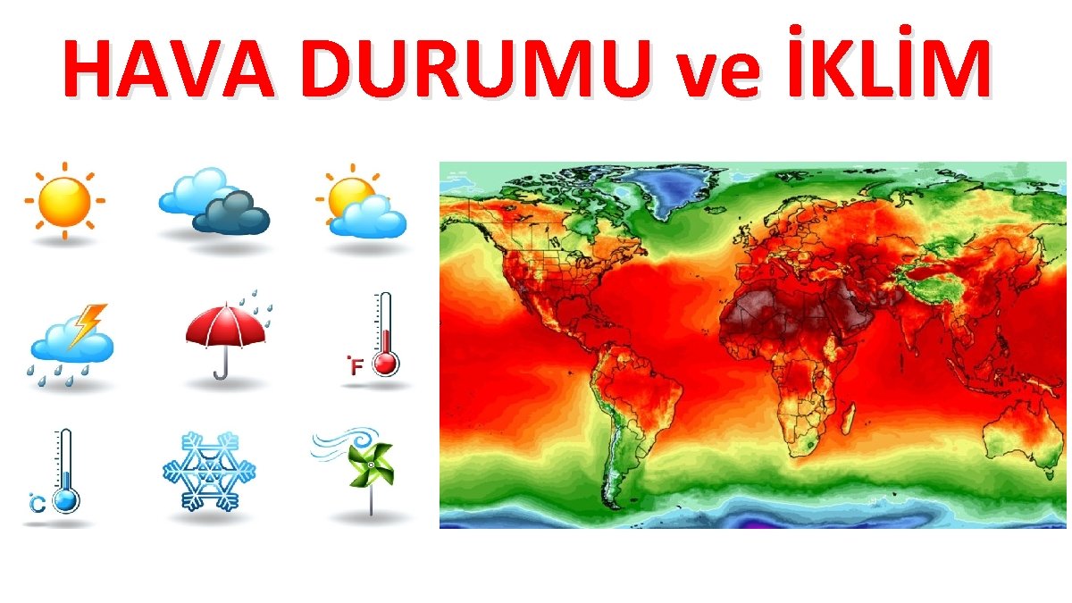 HAVA DURUMU ve İKLİM 
