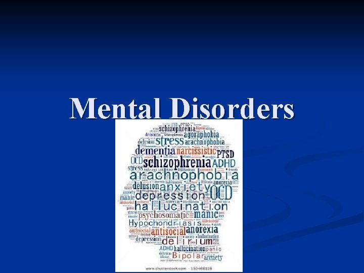 Mental Disorders 