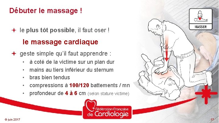 Débuter le massage ! le plus tôt possible, il faut oser ! le massage