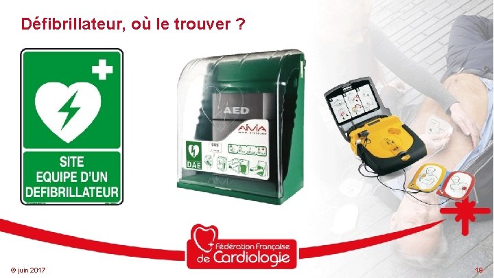 Défibrillateur, où le trouver ? © juin 2017 19 