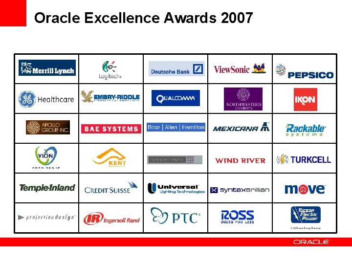 Oracle Excellence Awards 2007 