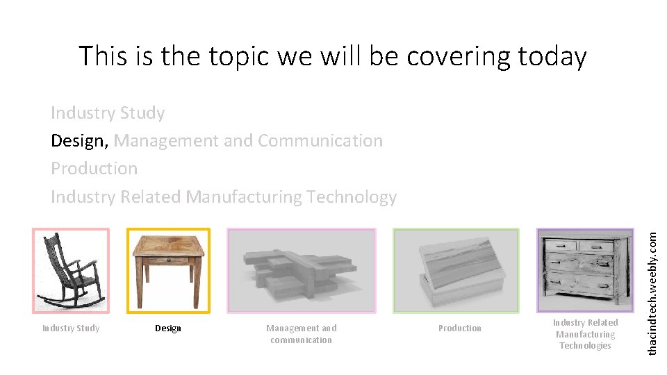 This is the topic we will be covering today Industry Study Design Management and