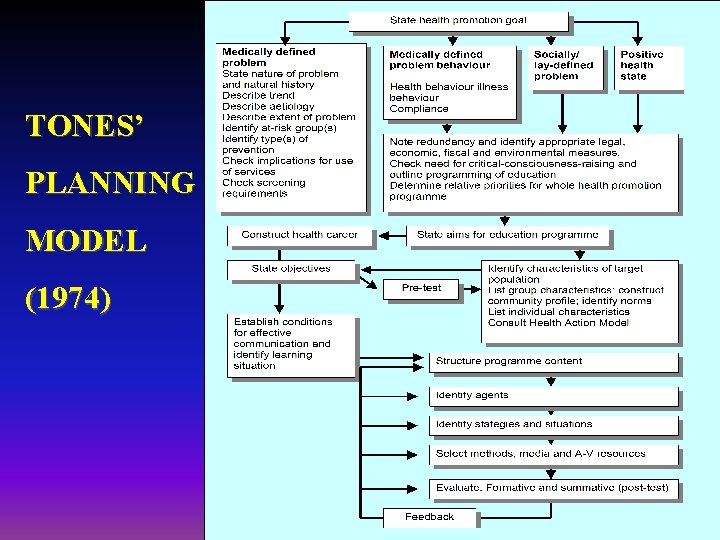 TONES’ PLANNING MODEL (1974) 