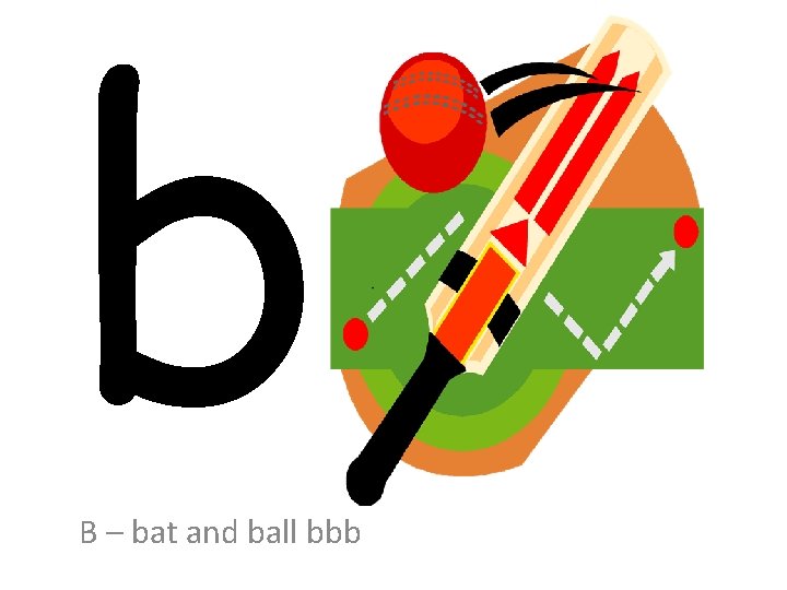 b B – bat and ball bbb 