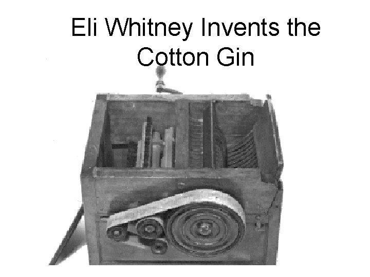 Eli Whitney Invents the Cotton Gin 
