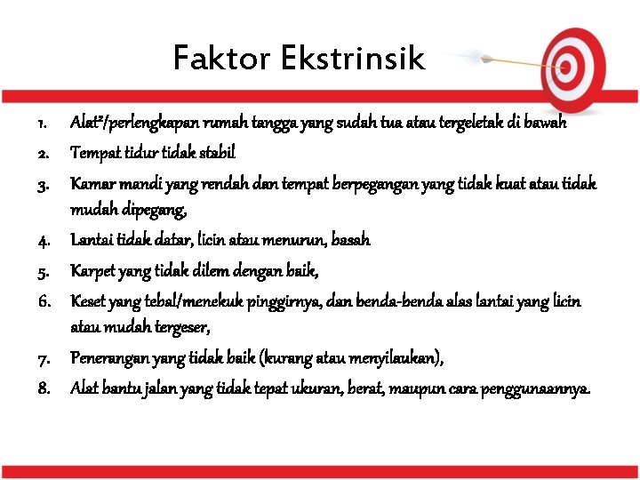 Faktor ekstrinsik