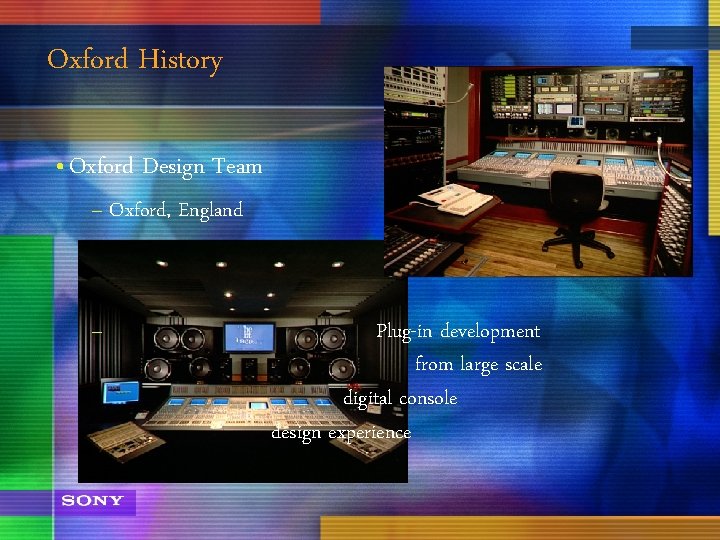 Oxford History • Oxford Design Team – Oxford, England – Plug-in development from large