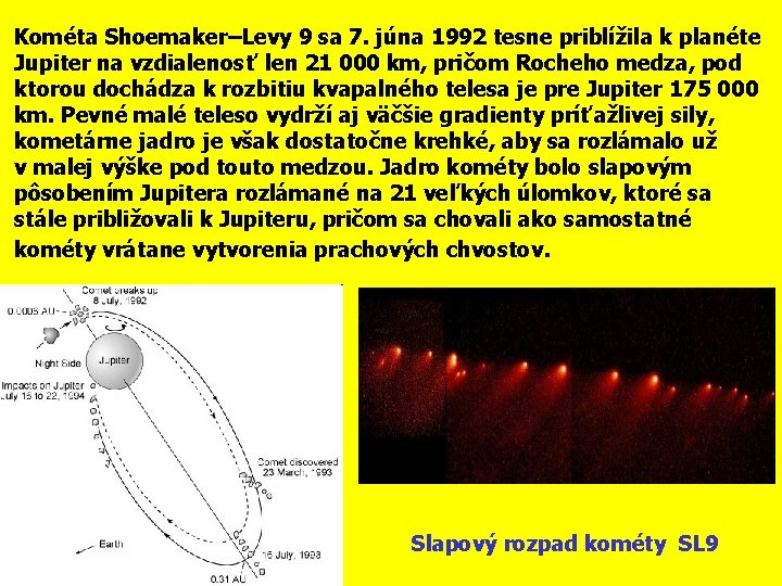 Kométa Shoemaker–Levy 9 sa 7. júna 1992 tesne priblížila k planéte Jupiter na vzdialenosť