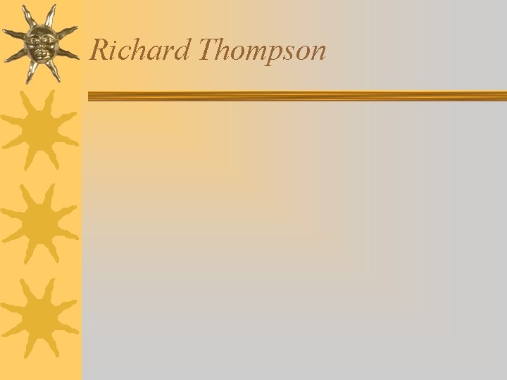 Richard Thompson Richard Thompson