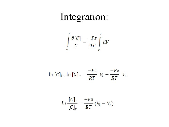 Integration: 