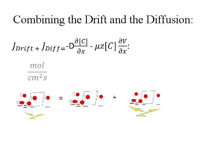 Combining the Drift and the Diffusion: • 