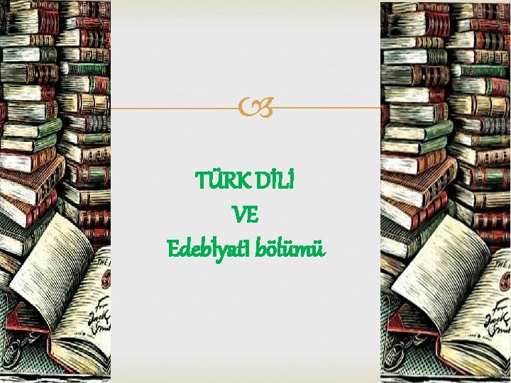  TÜRK DİLİ VE Edebİyat. I bölümü 
