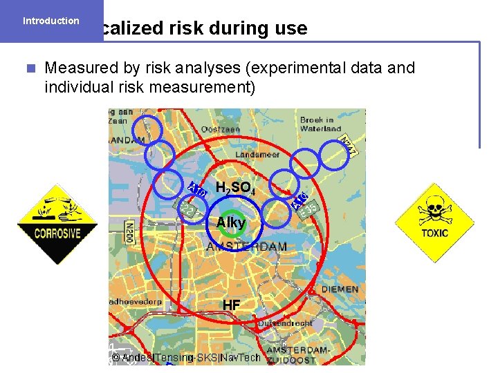 Introduction Localized risk during use n Measured by risk analyses (experimental data and individual