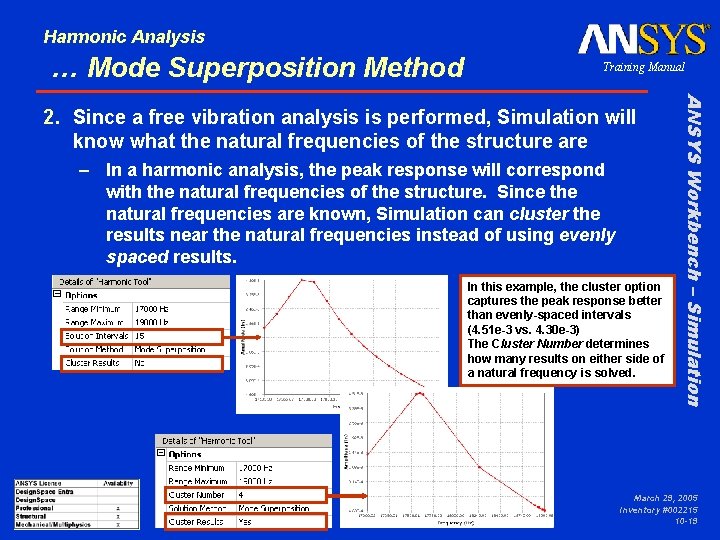 Harmonic Analysis … Mode Superposition Method Training Manual – In a harmonic analysis, the