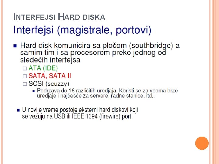 INTERFEJSI HARD DISKA 