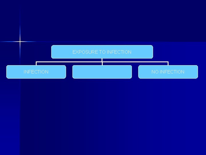 EXPOSURE TO INFECTION NO INFECTION 