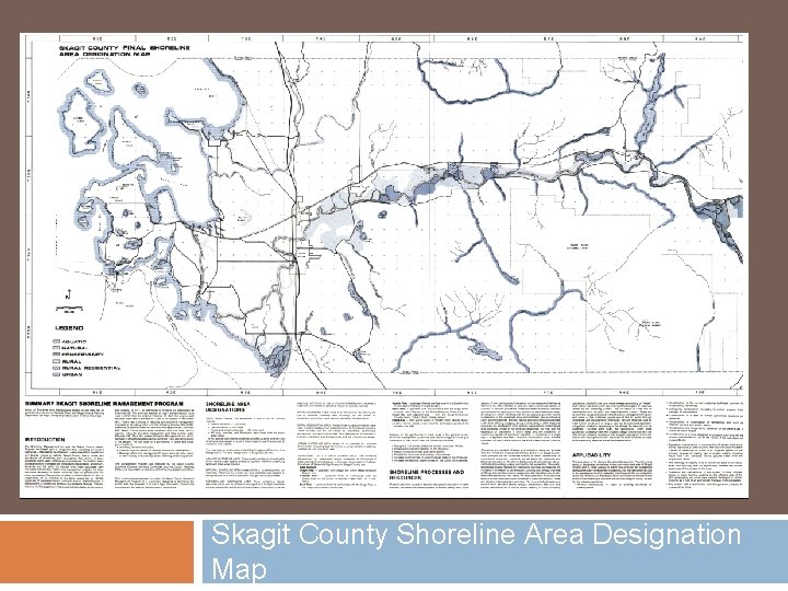 Skagit County Shoreline Area Designation Map 