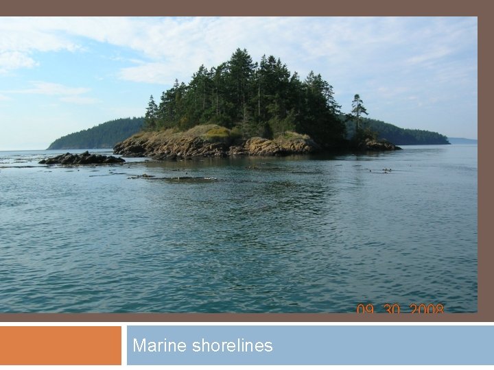 Marine shorelines 